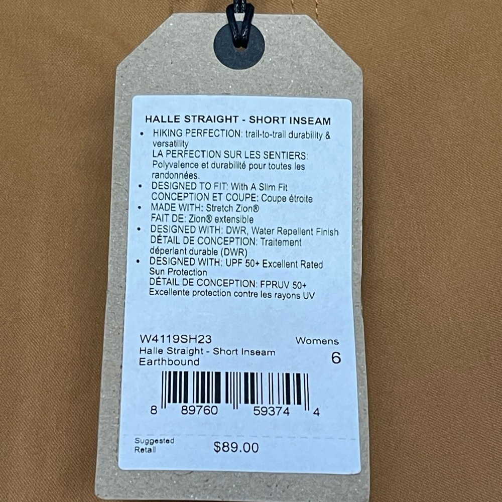 Prana HALLE STRAIGHT pants size 6 New - Picture 9 of 16